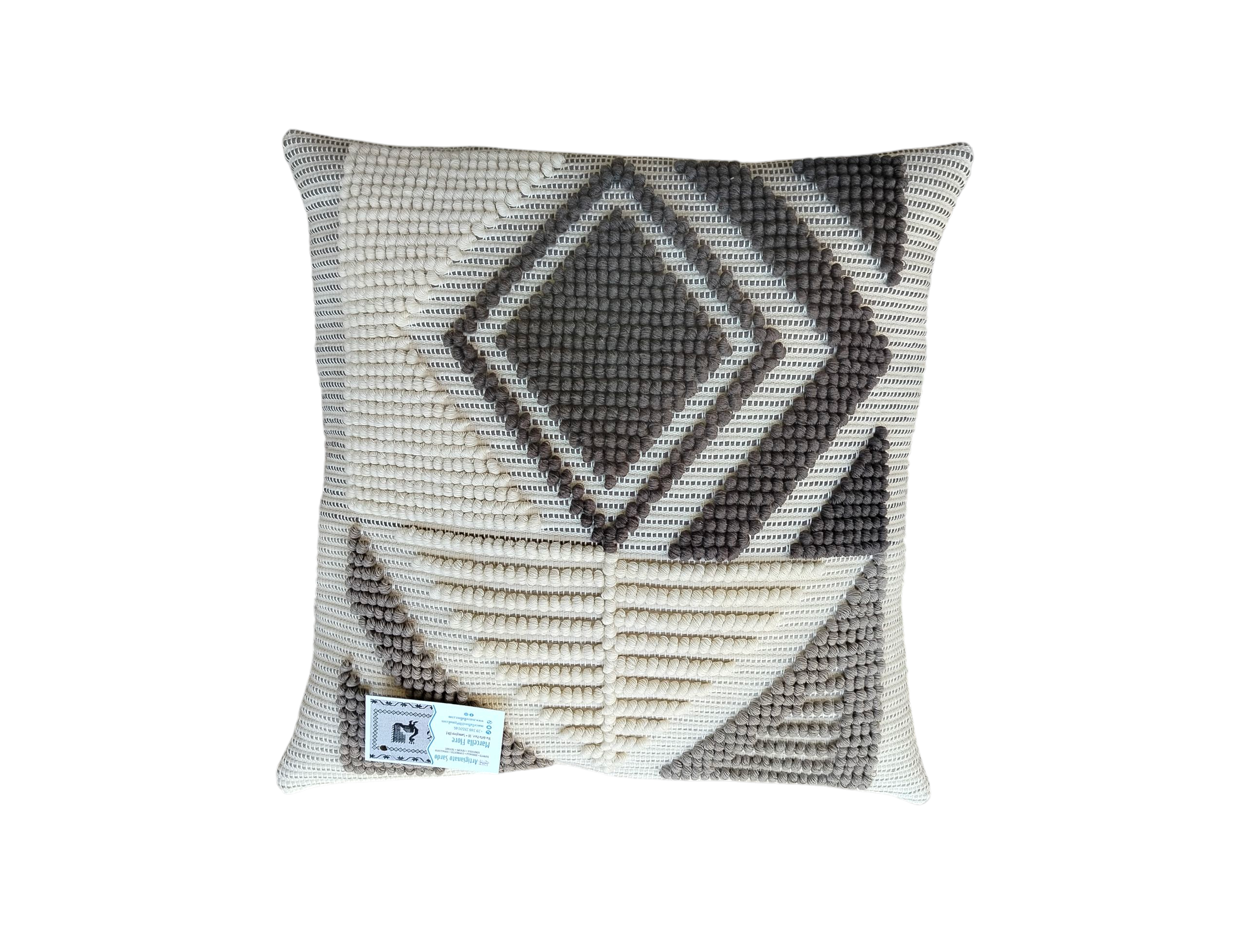 Cuscino Rombi Sfalzati - immagine 1